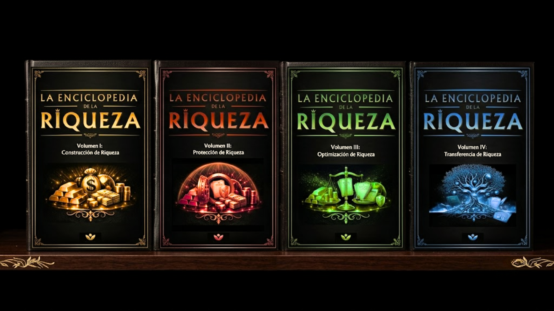 Los Volúmenes I y II de La Enciclopedia de la Riqueza.